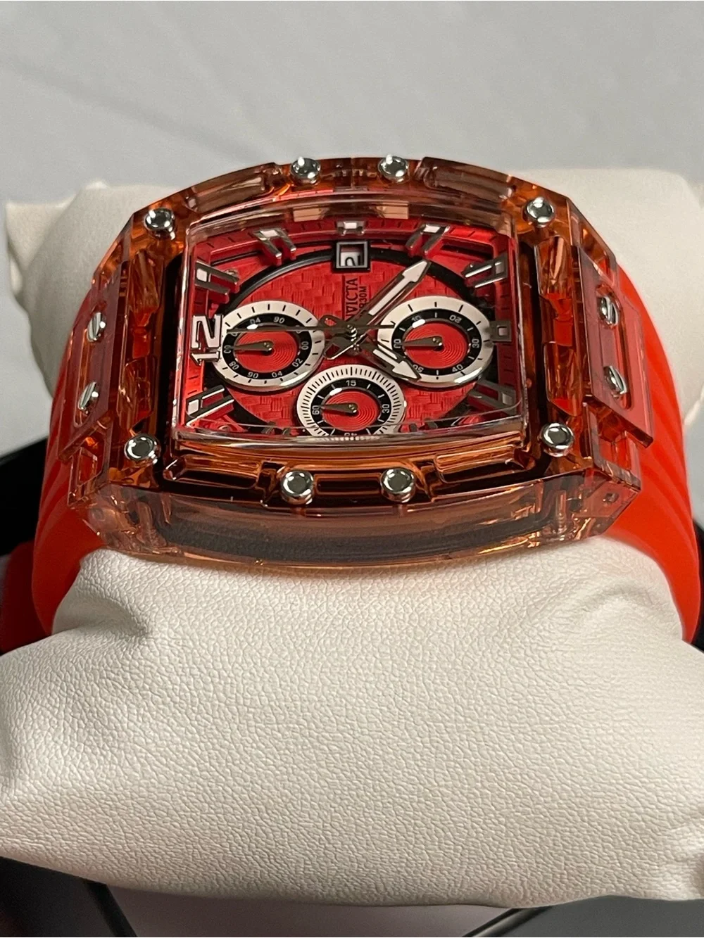 Invicta S1 Rally Men's Watch - 42mm, Red & Silver,new.